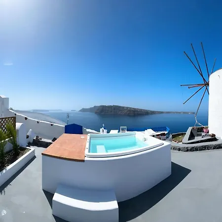 Lioyerma Windmill Villa With Outdoor Hot Tub Ia Exterior foto